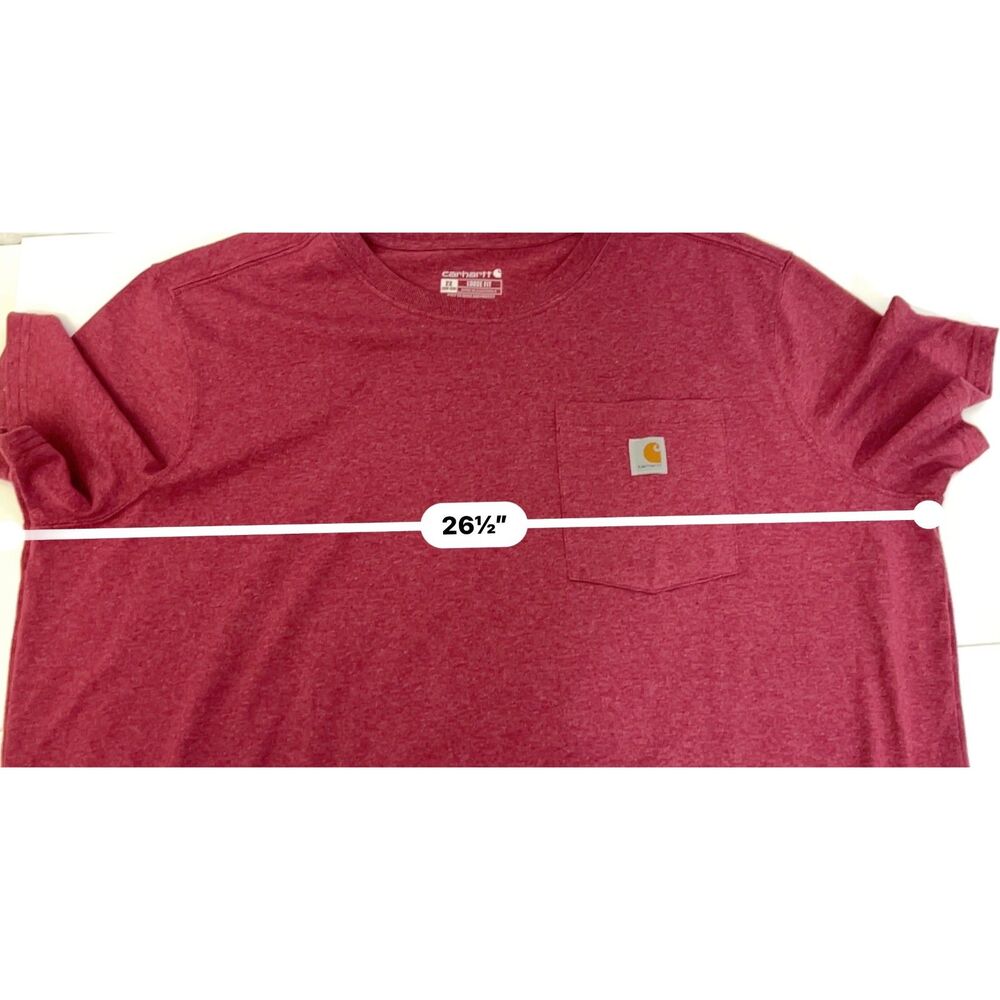 Carhartt Loose Fit men's t-shirt in terra cotta heather. Size 2X. - Picture 5 of 7